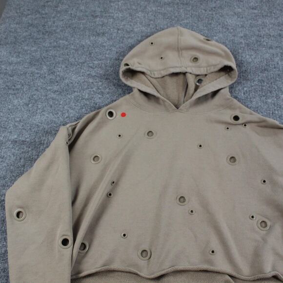 Alo Yoga Hoodie Women Medium Cadence Grommet Crop Pullover Sweatshirt Athleisure - Picture 7 of 11